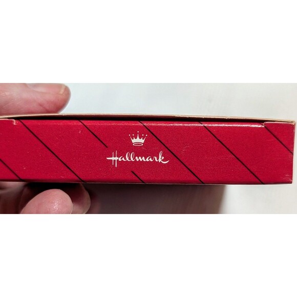 HALLMARK 1987 OUR FIRST CHRISTMAS TOGETHER Oval Acrylic Ornament Swans - Picture 2 of 4